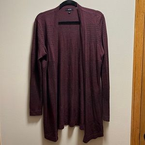 Apt 9 maroon cardigan